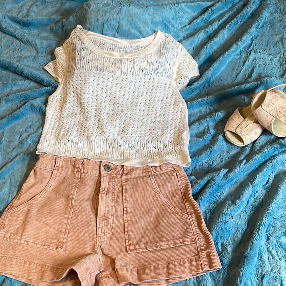 Beaded Alice + Olivia crochet top